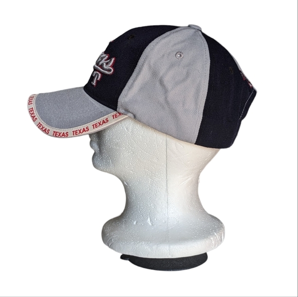 Vintage Texas Embroidered Hat Grey and Black Sams Cap Adjustable - Picture 7 of 13
